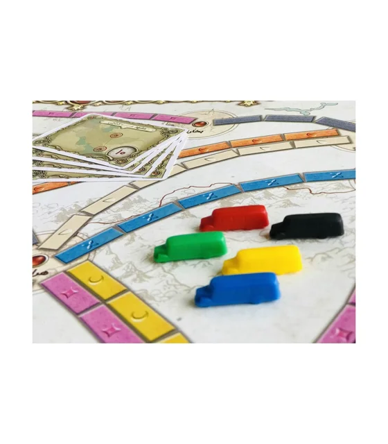 جعبه بازی فکری شاهراه هوپا – نسخه ایرانی Ticket to Ride با مسیرهای جذاب ایران