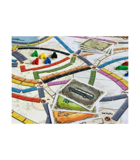 جعبه بازی فکری شاهراه هوپا – نسخه ایرانی Ticket to Ride با مسیرهای جذاب ایران