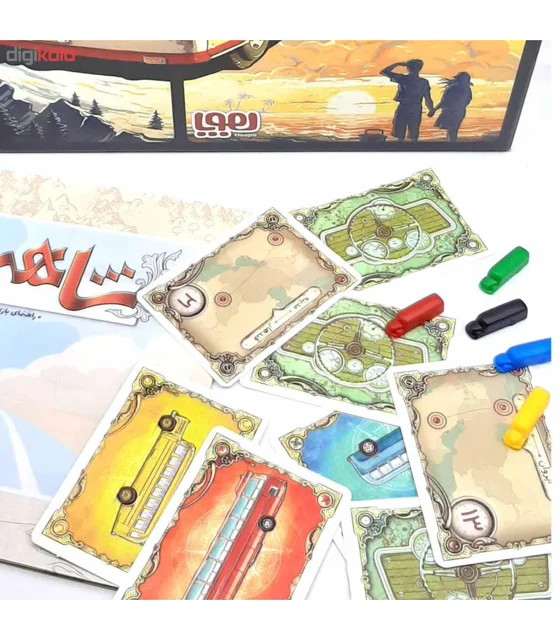 جعبه بازی فکری شاهراه هوپا – نسخه ایرانی Ticket to Ride با مسیرهای جذاب ایران