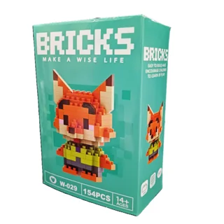 لگو بریکس روباه نیک Bricks | فیگور Nick Wilde زوتوپیا