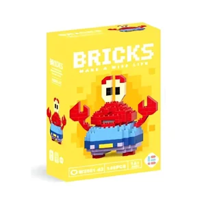 لگو بریکس آقای خرچنگ Bricks | فیگور ساختنی Mr. Krabs باب اسفنجی