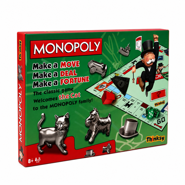 بازی رومیزی مونوپولی monopoly تینکسی بردگیم اقتصادی رقابتی خانوادگی مناسب برای ۲ تا ۶ نفر