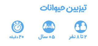 بازی کارتی فکری تیزبین حیوانات بازیتا افزایش دقت دیداری و سرعت عمل مناسب برای ۲ تا ۸ نفر