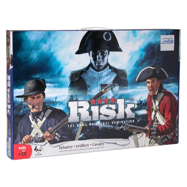 بردگیم ریسک Risk فکرآوران بازی فکری جنگی، استراتژیک، کشورگشایی و رقابت ۲ نفره
