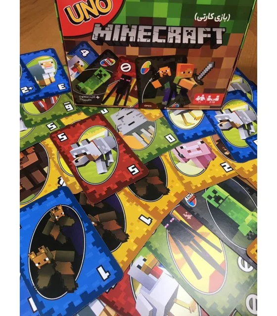بازی کارتی اونو ماینکرفت UNO Minecraft