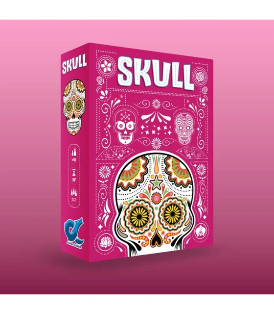 بازی فکری کارتی اسکال SKULL آلفا | بازی خانوادگی بلف زنی جذاب برای ۳ تا ۷ نفر