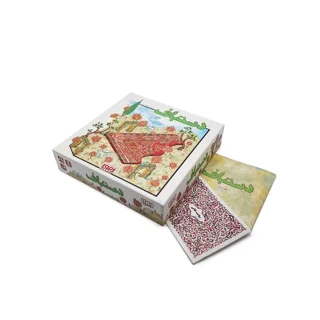 بازی فکری دستباف هوپا بازی رومیزی استراتژیک مدیریت منابع و مزایده مناسب برای ۲ تا ۵ نفر