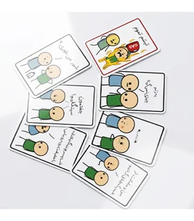 بازی کارتی بینا و موسا چارپایه بازی داستانی خنده دار دورهمی +18 مناسب برای 3 تا 10 نفر